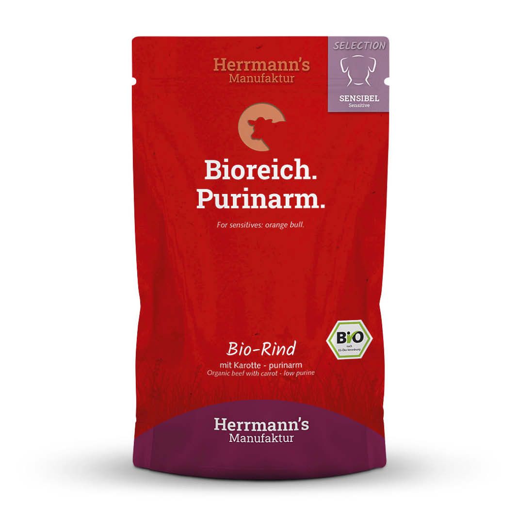 Herrmanns Selection - Sensible - Bio Huhn mit Karotte und Reis | 6 x 800 g