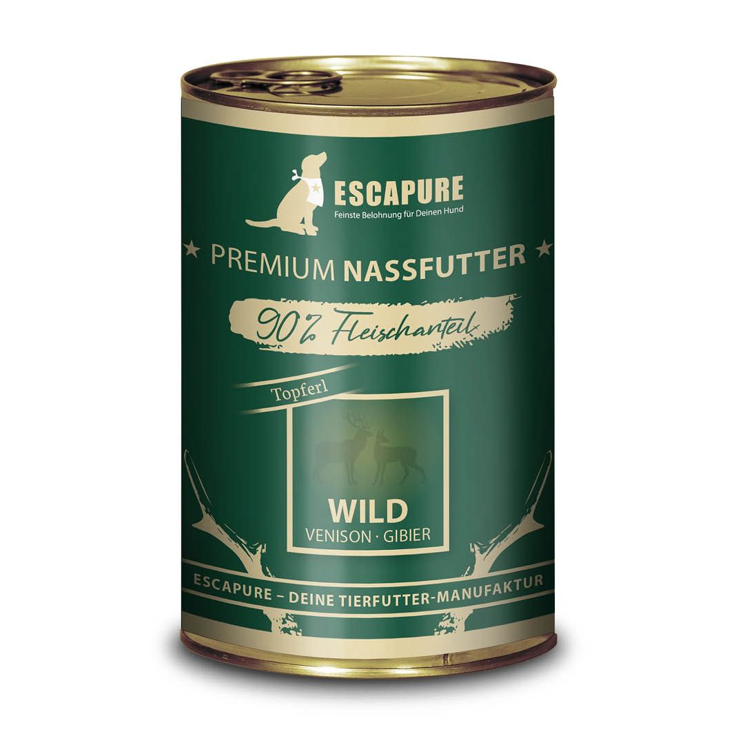 Escapure Nassfutter Dose Wild Topferl | 6 x 400 g