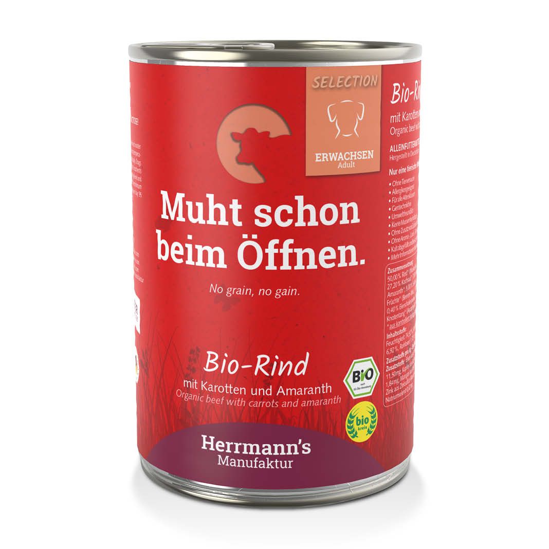 Herrmanns Selection - Erwachsen - Hirsch mit Kartoffel und Quitte | 6 x 400 g