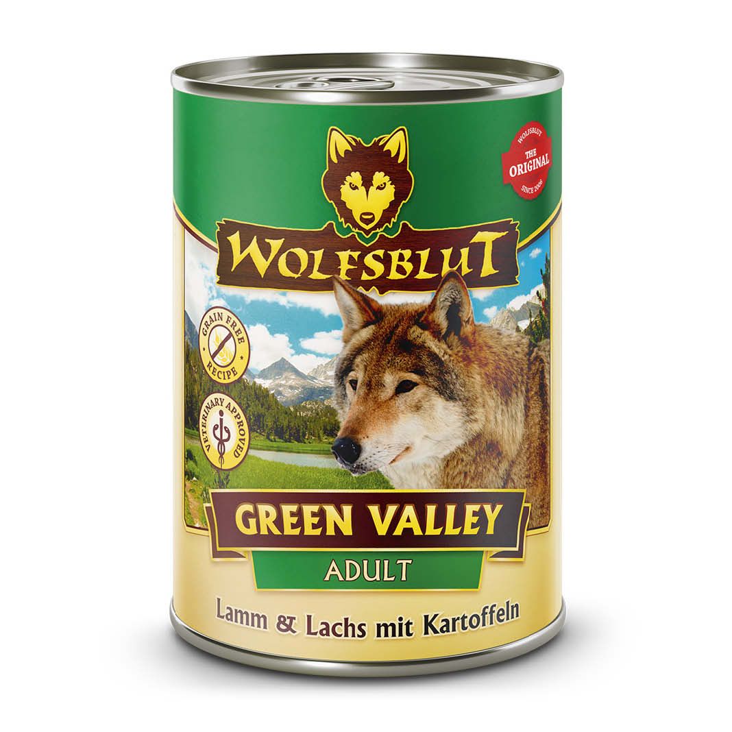 Wolfsblut Green Valley Adult - Lamm & Lachs mit Kartoffel | 6 x 395 g