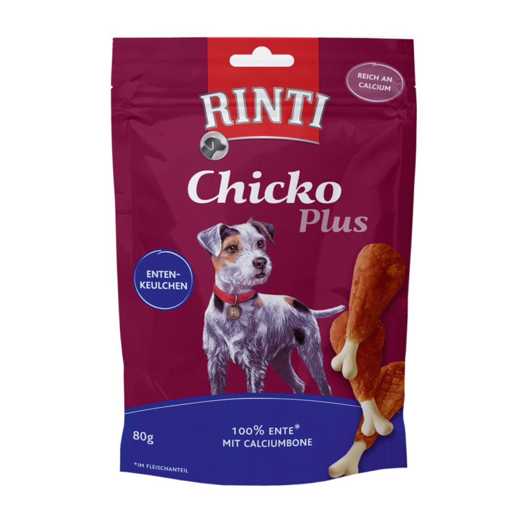 Rinti Chicko Plus Entenkeulchen | 12 x 80 g
