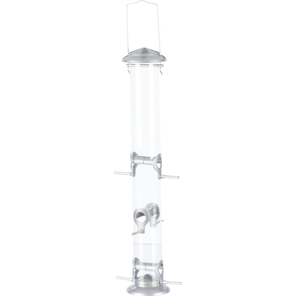 TRIXIE Futterspender, Kunststoff/Metall, silber | 1300 ml