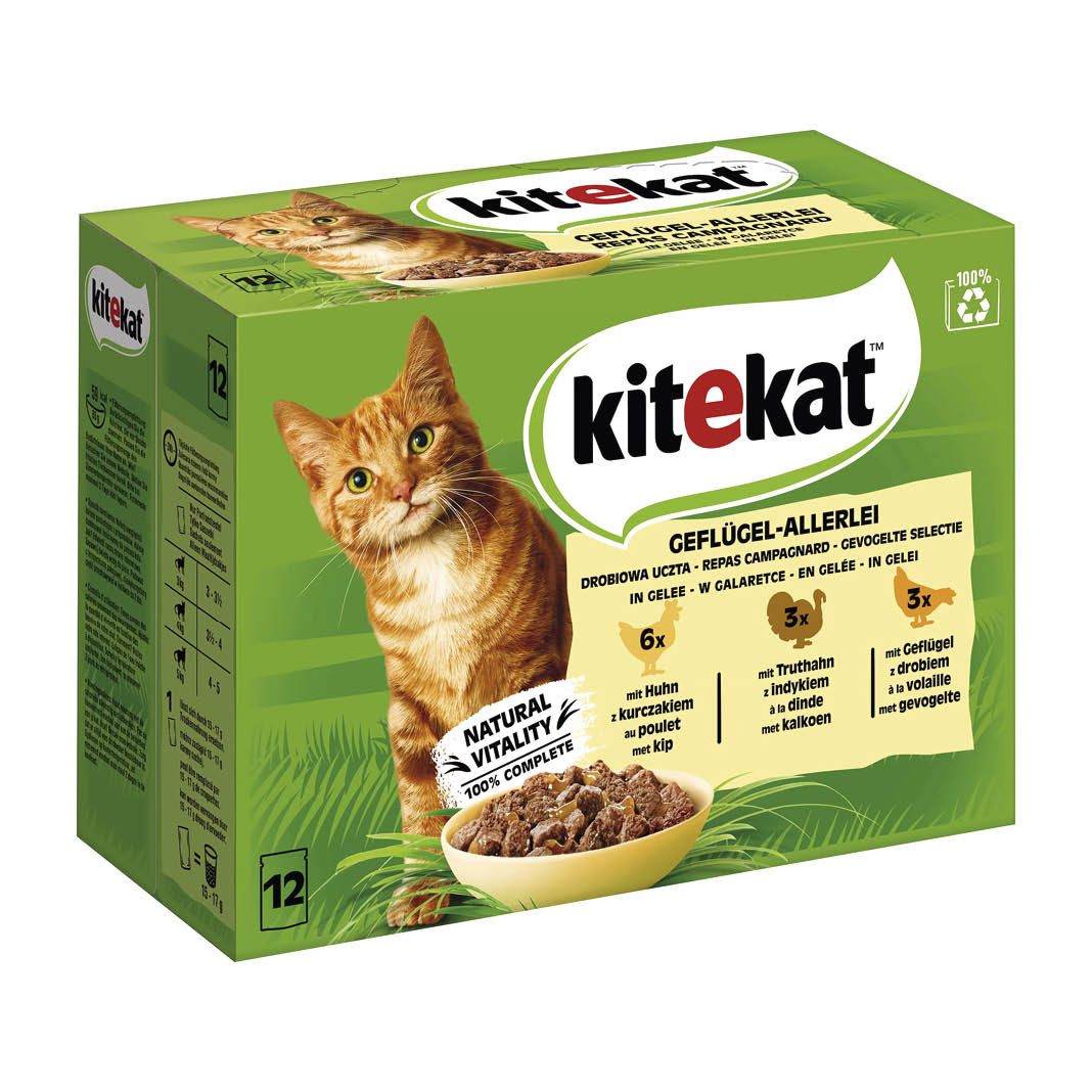 KITEKAT™ Portionsbeutel Multipack Landpicknick in Sauce | 12 x 85 g