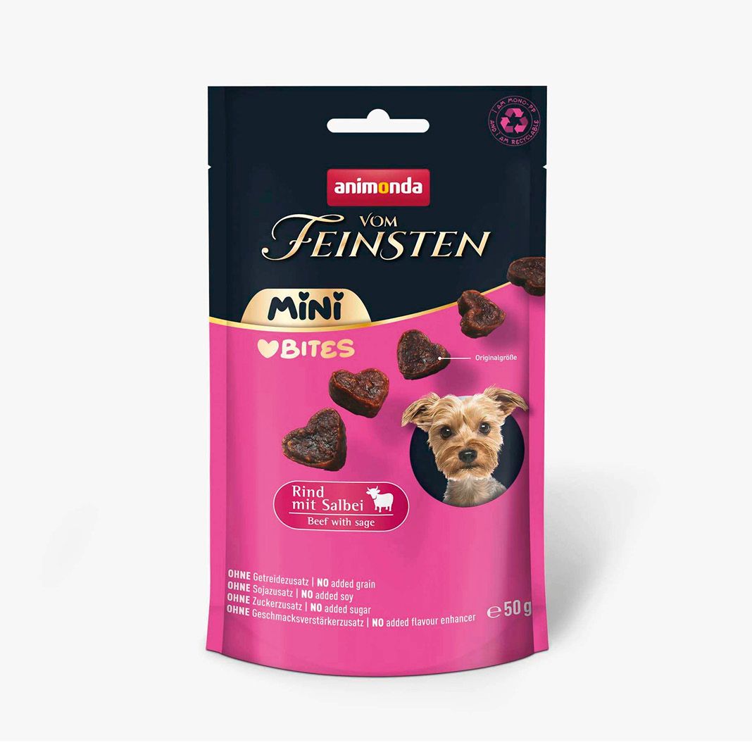 animonda Vom Feinsten Adult Mini Bites Rind mit Salbei | 50 g