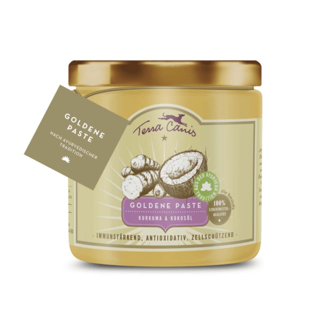 Terra Canis Pasten - Goldene Paste, Kurkuma und Kokosöl | 250 ml