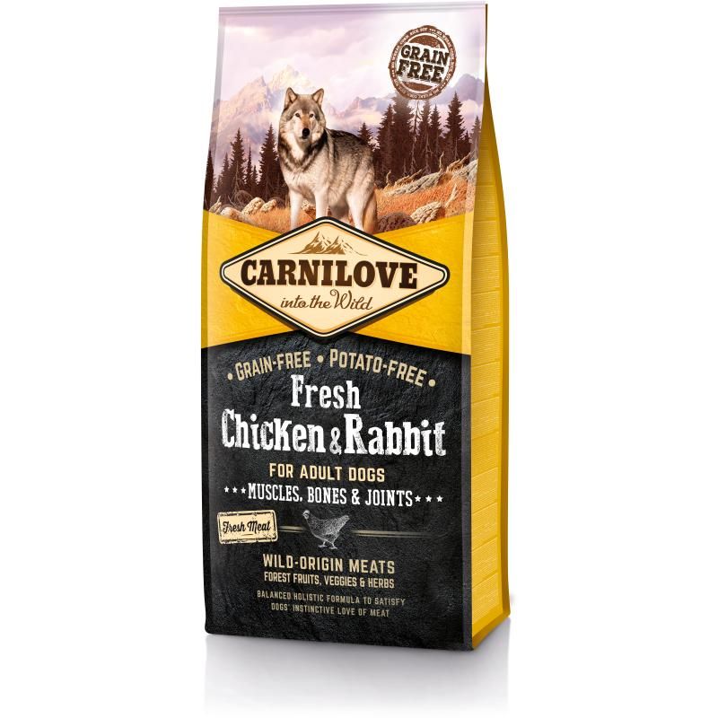 Carnilove Dog Adult Fresh - Huhn & Kaninchen | 2 x 12 kg