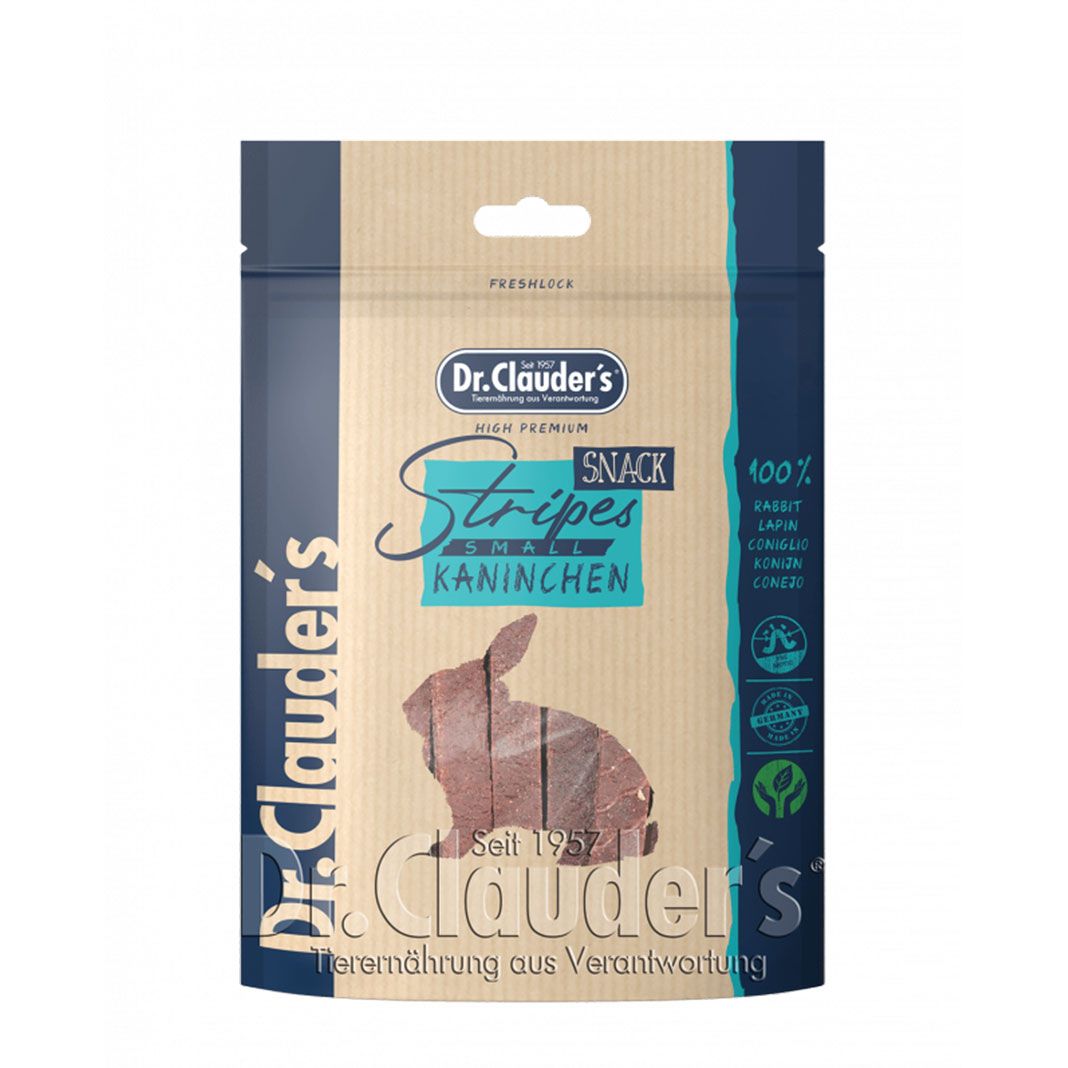 Dr. Clauder's Kaninchenfleisch Stripes Small | 80 g