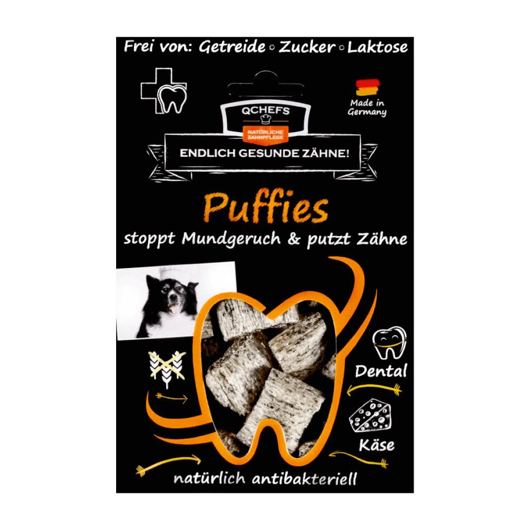 QCHEFS Dog Puffies | 10 x 65 g
