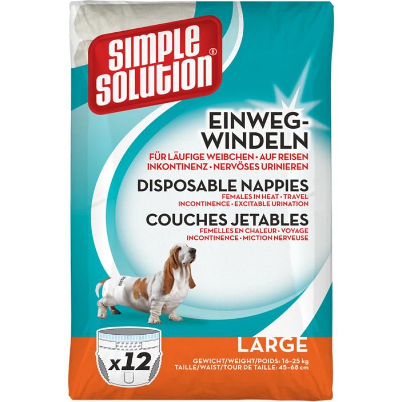Simple Solution Einwegwindel | 12 x Large