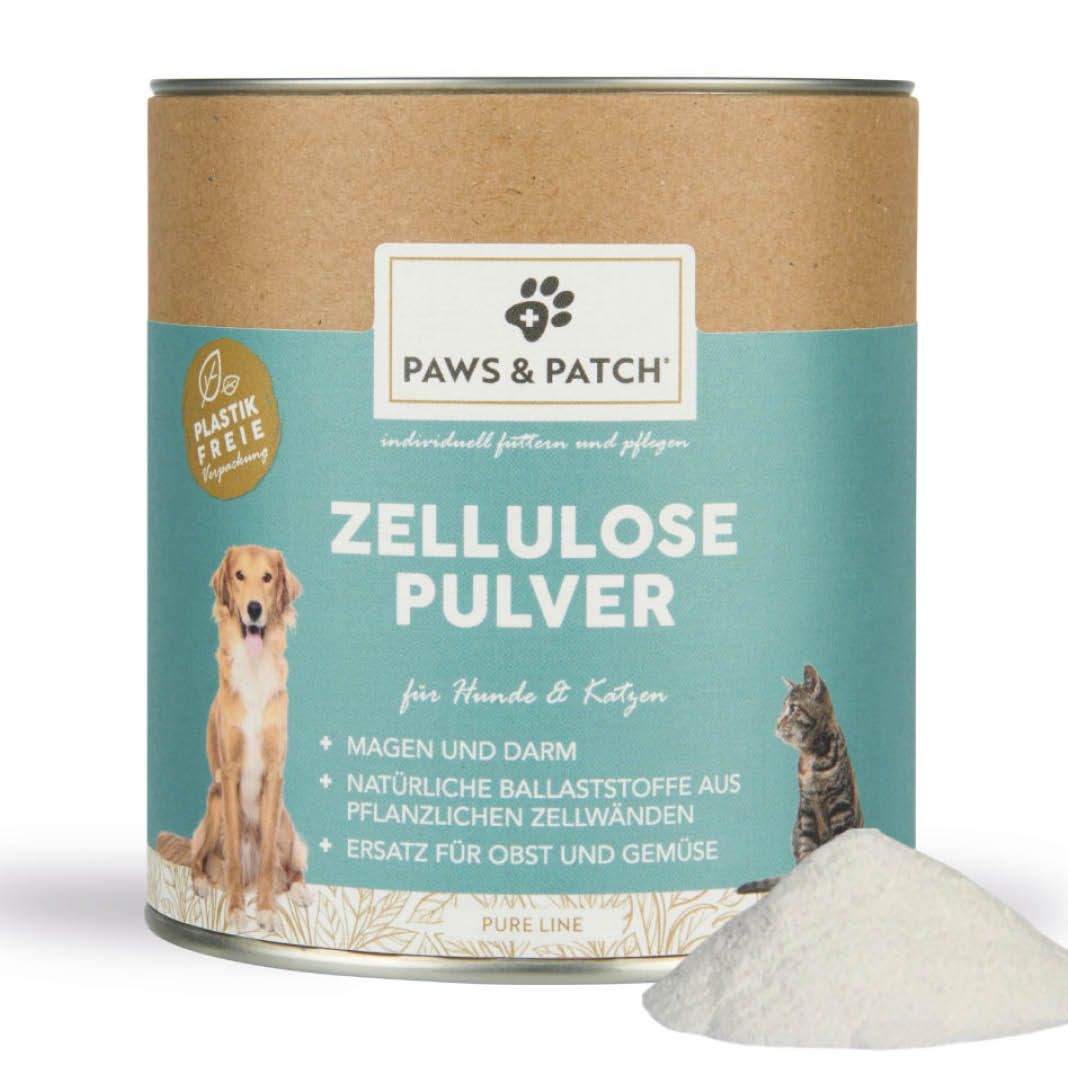 Paws & Patch ZELLULOSE Pulver fr Hunde und Katzen | 3 x 250 g | 3 x 250 g  | 1paws0014