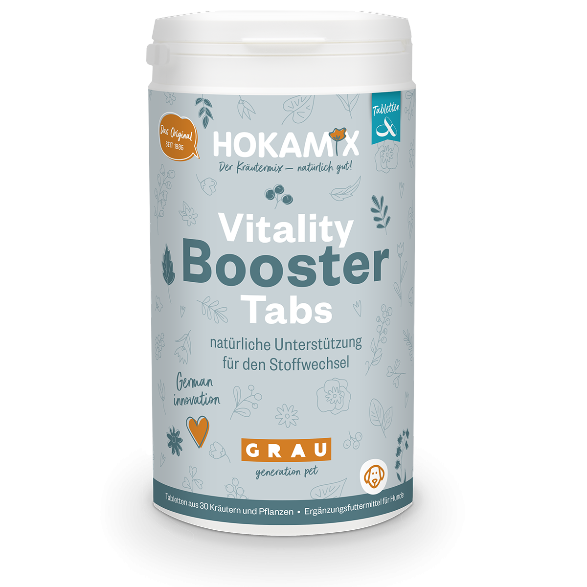 Grau Hund Hokamix30 Classic Tabletten