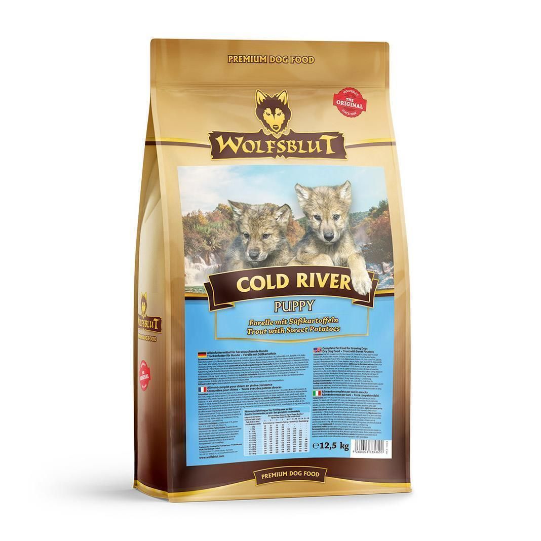 Wolfsblut Cold River Puppy - Forelle mit Süßkartoffel | 12,5 kg