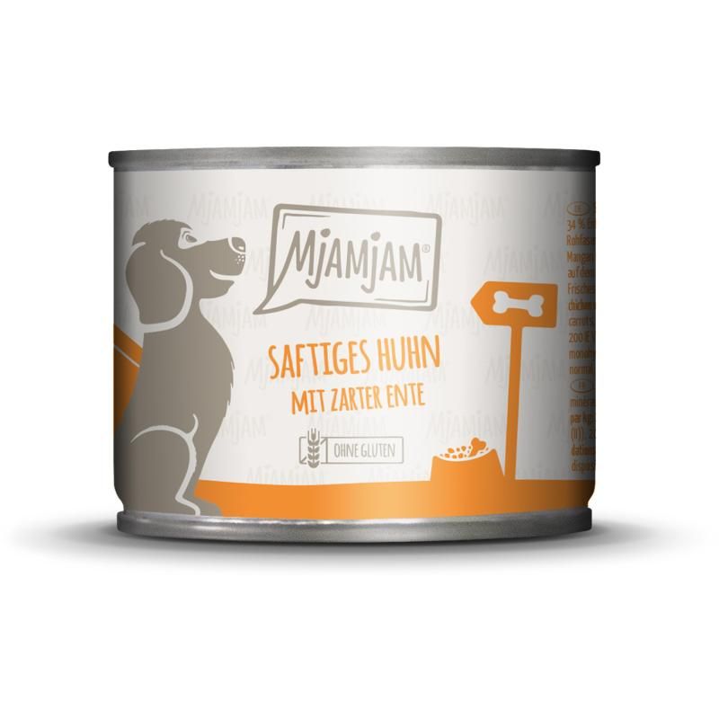 MjAMjAM Dog - Junior - Saftiges Hühnchen mit Ei | 6 x 800 g