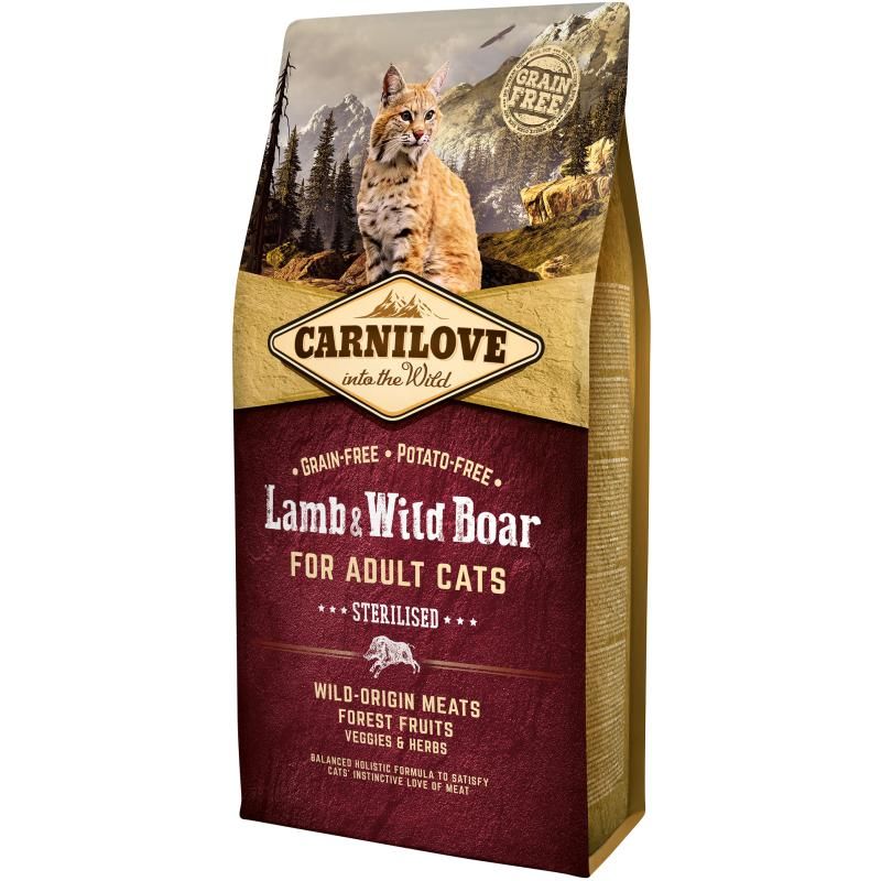 Carnilove Cat Adult - Lamm & Wildschwein - Sterilisiert