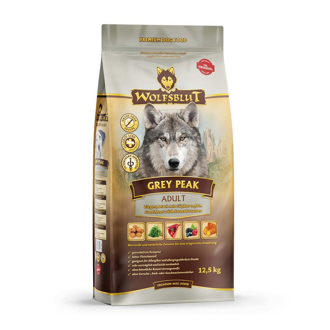 Wolfsblut Grey Peak Adult - Ziege mit Süßkartoffel | 12,5 kg