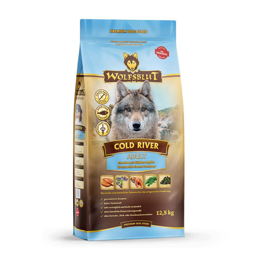 Wolfsblut Cold River Adult - Forelle mit Süßkartoffel | 12,5 kg