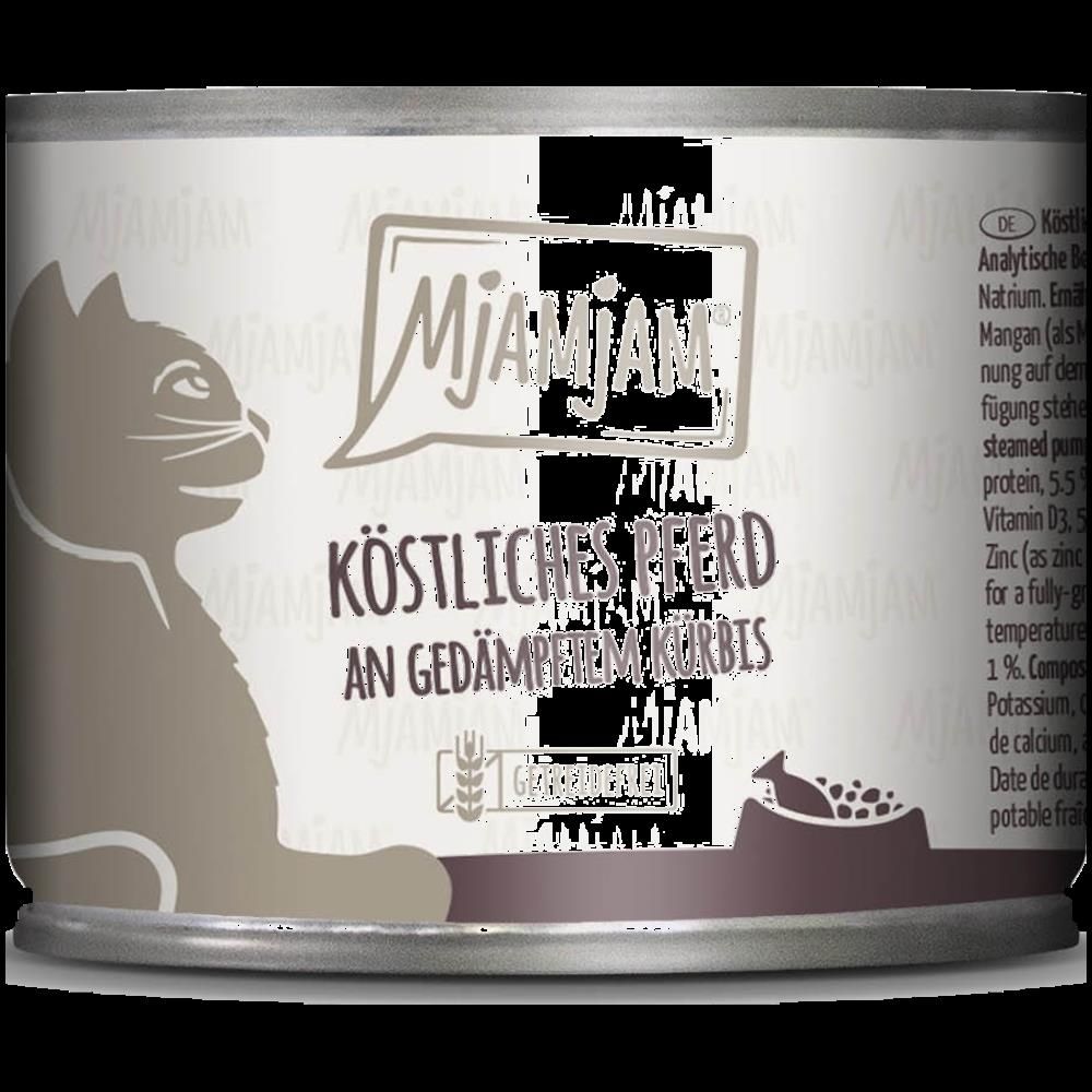 MjAMjAM Dog - köstliches Pferd an gedämpften Kürbis | 6 x 200 g