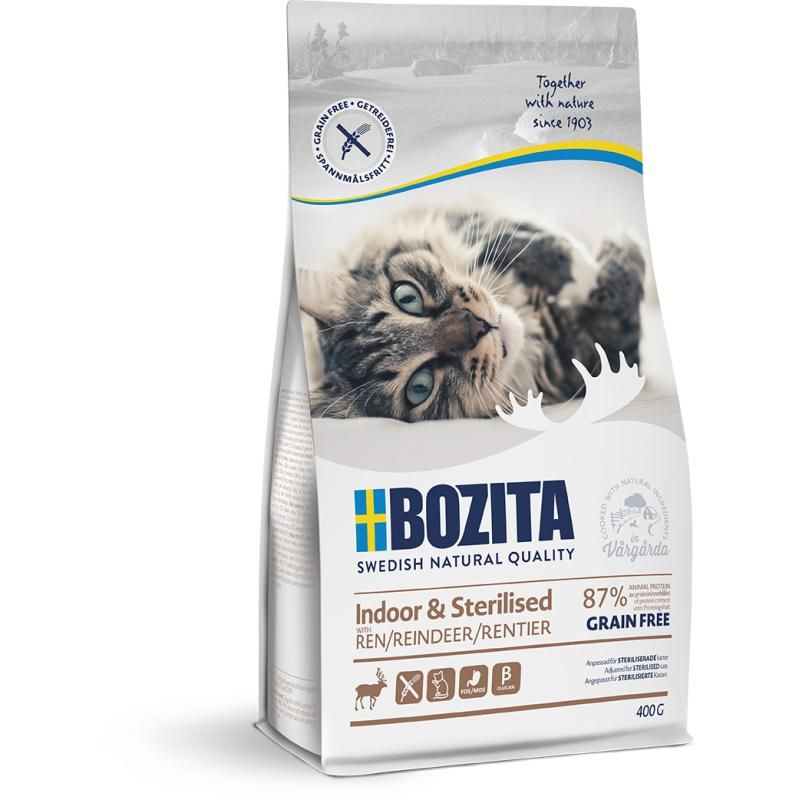Bozita Indoor & Sterilised Grain free Reindeer | 400 g