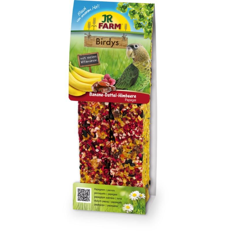 JR Birdys Papagei Banane-Dattel-Himbeere | 260 g