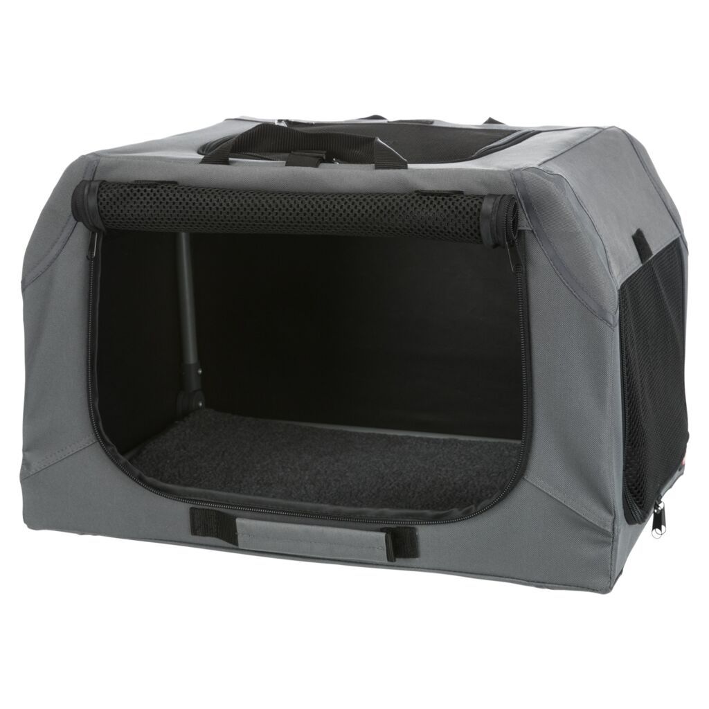 TRIXIE Hundebox Easy, grau | XS–S: 50 x 33 x 36 cm