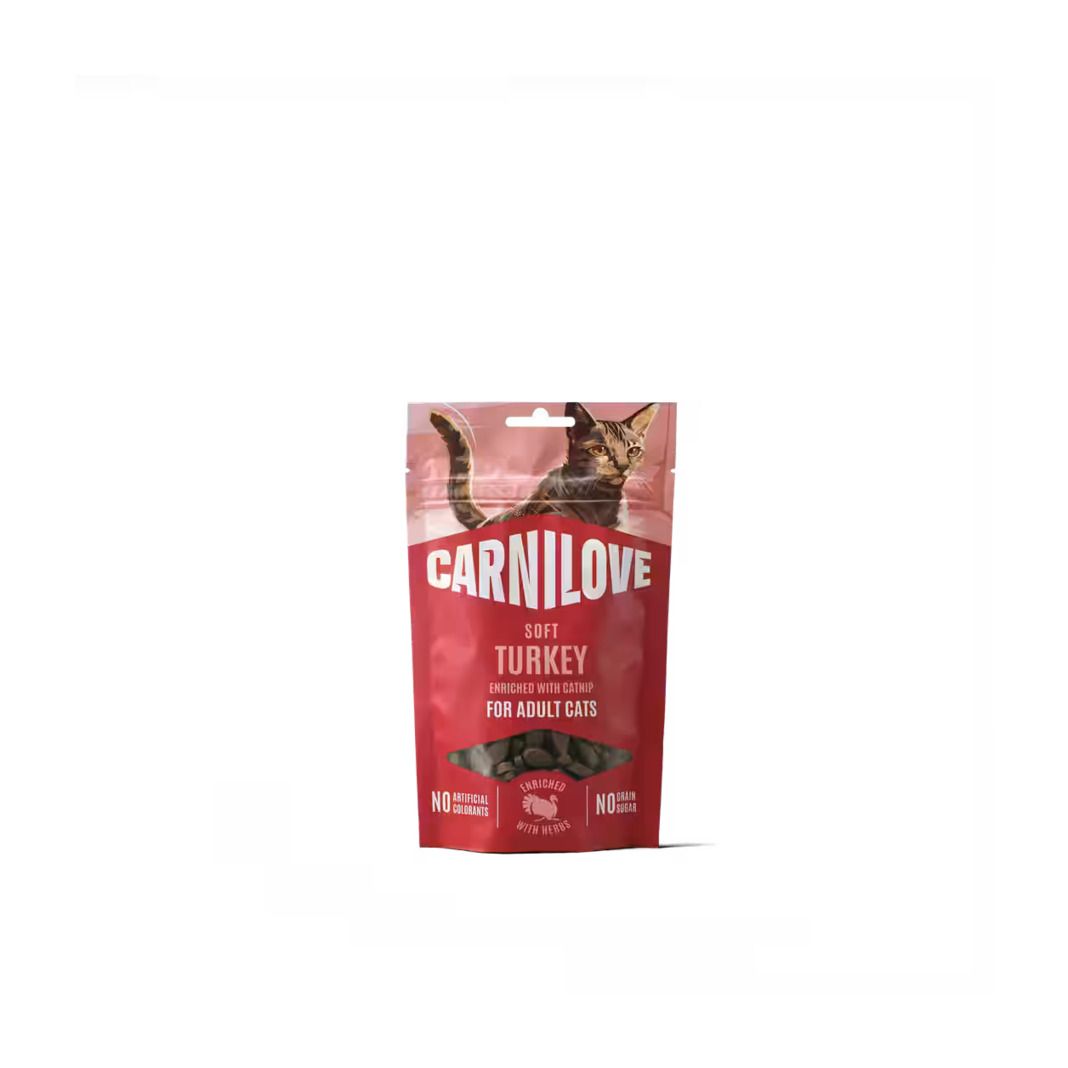 Carnilove Cat Soft Snack - Pute mit Minze | 12 x 50 g