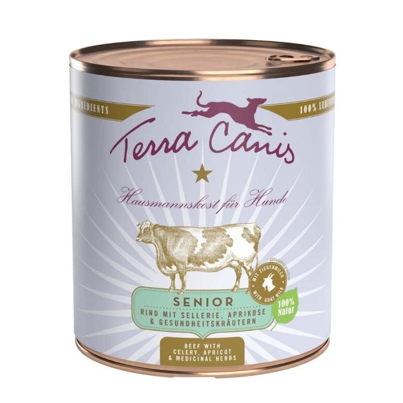 Terra Canis Senior - Rind mit Sellerie, Aprikose & Gesundheitskräutern | 6 x 400 g