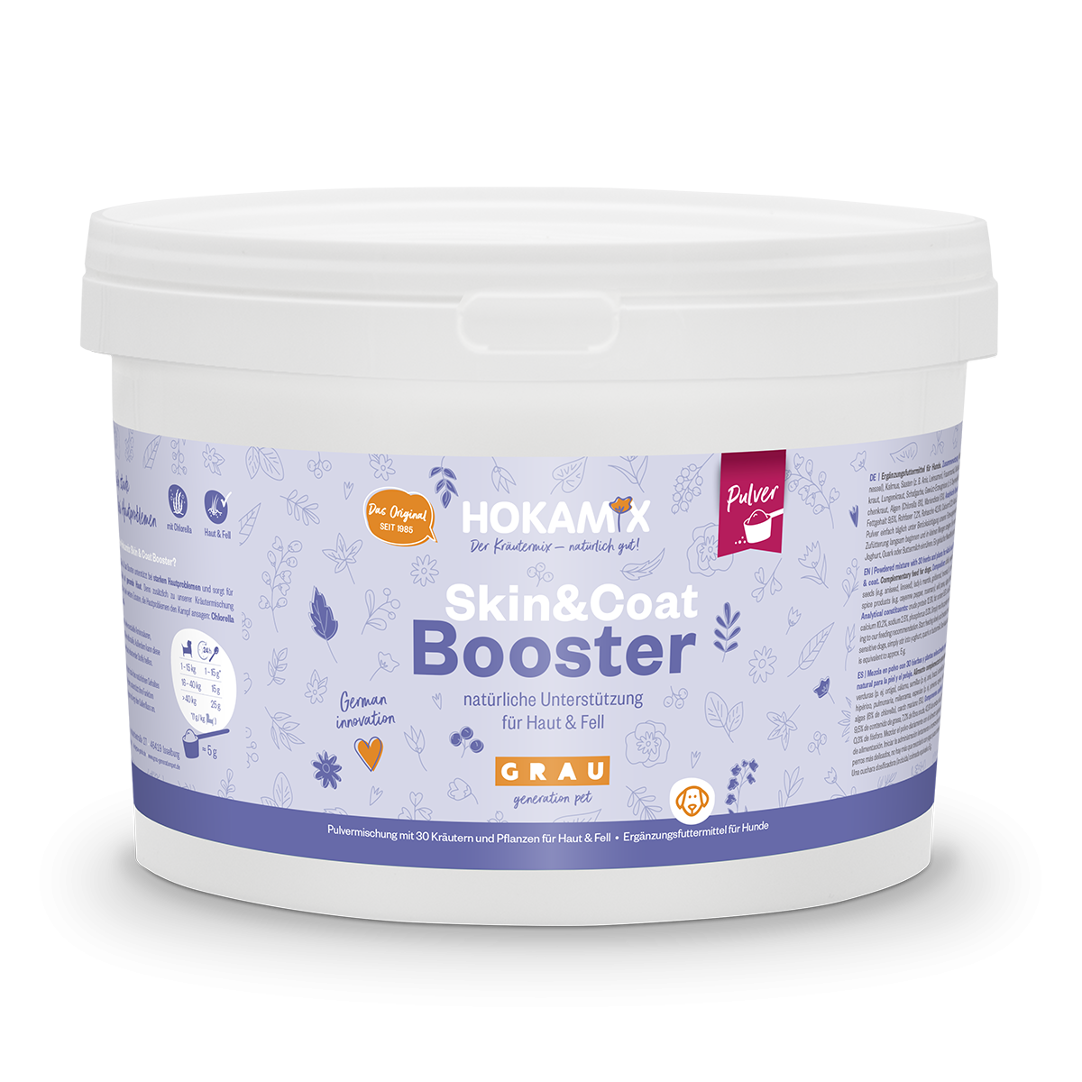 Grau Hund Hokamix30-Derma
