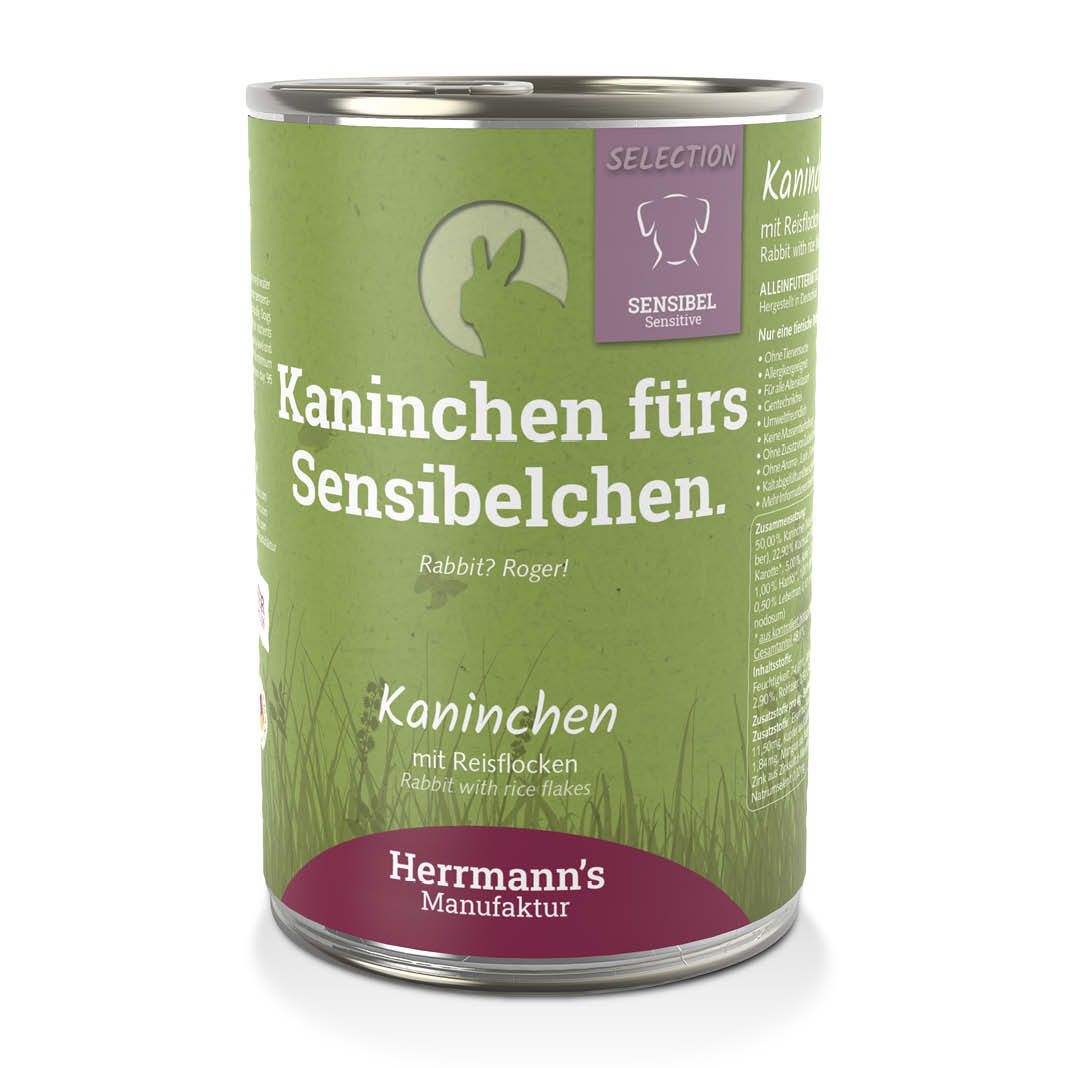 Herrmanns Selection - Sensible - Bio Huhn mit Karotte und Reis | 6 x 800 g