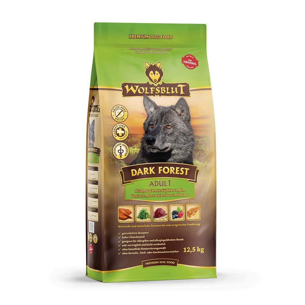 Wolfsblut Dark Forest Adult - Wild mit Süßkartoffel | 12,5 kg