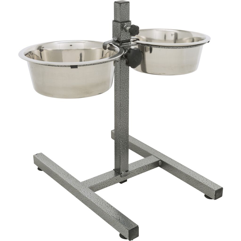 TRIXIE Hundebar, Edelstahl/Metall | 2 x 1.8 l/ø 21 cm
