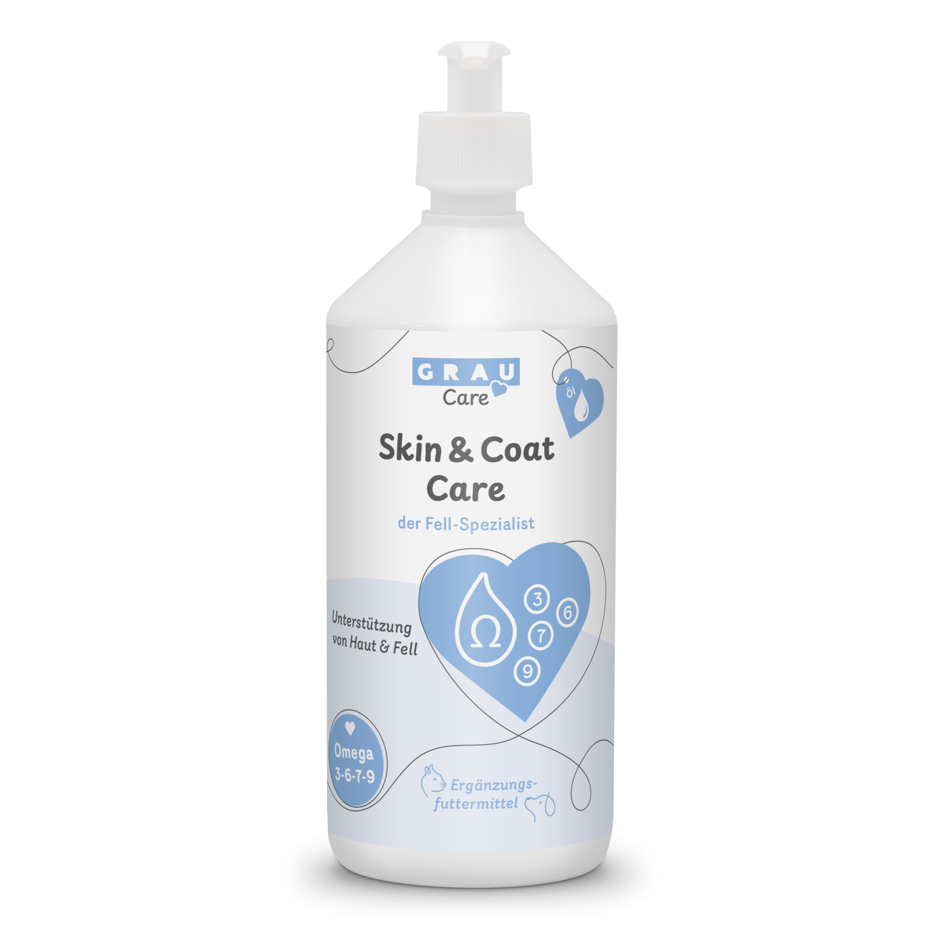 Grau Hund & Katze Hokamix Skin & Shine | 1 l
