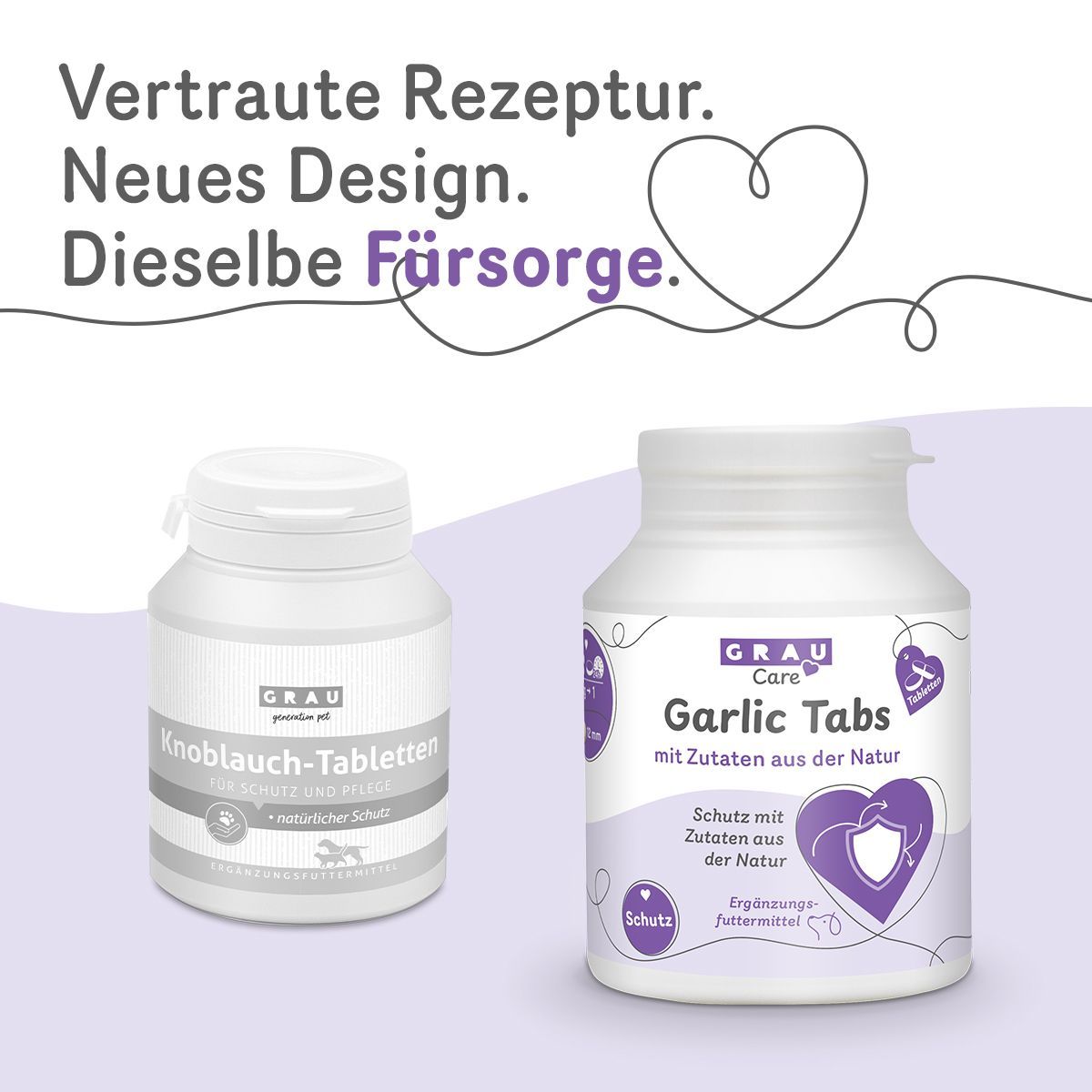 Grau Hund & Katze Knoblauch Tabletten | 200 Stück