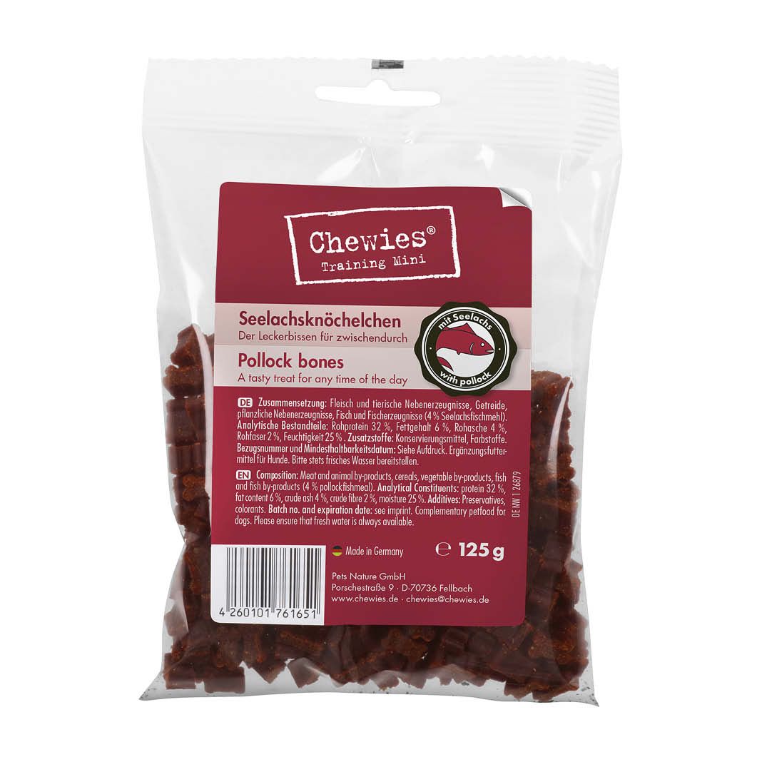 Chewies Mini Seelachsknöchelchen | 125 g