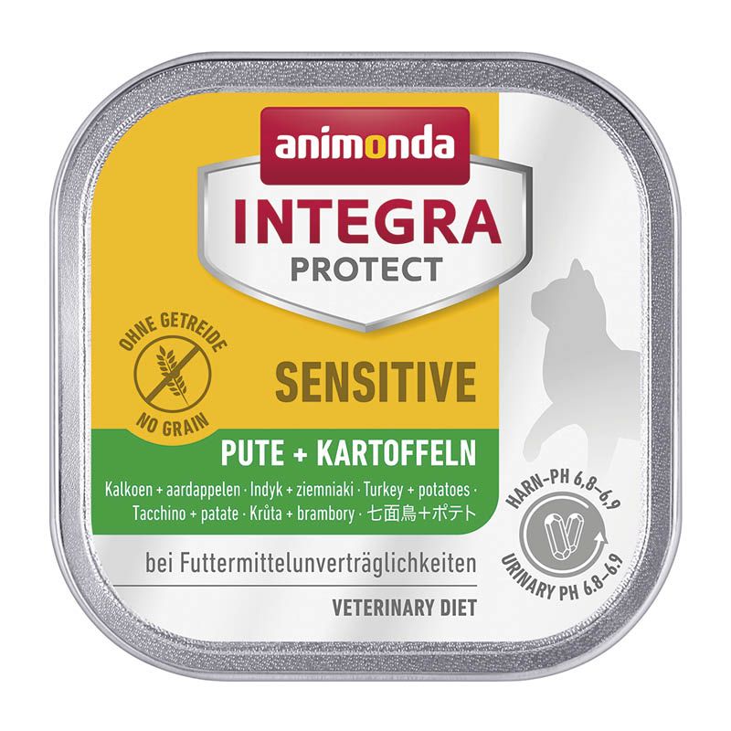 animonda INTEGRA PROTECT - Schale - Sensitive - Pute + Kartoffeln | 16 x 100 g