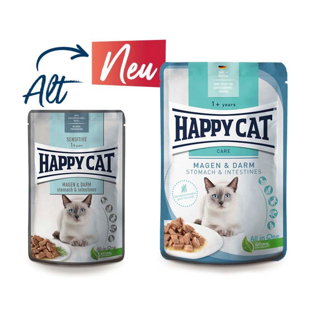 Happy Cat Care Meat in Sauce Magen & Darm Pouch | 20 x 85 g