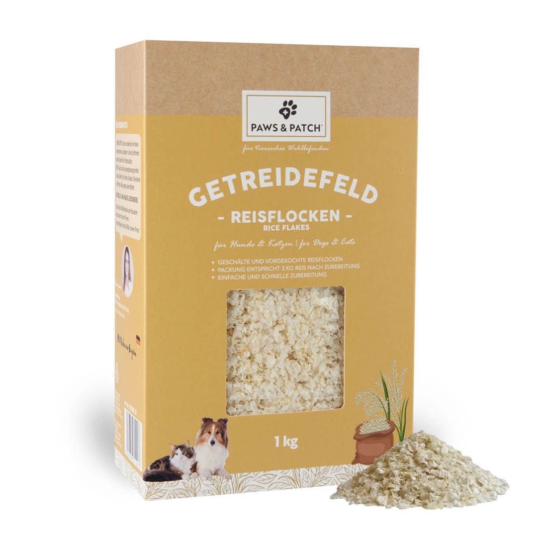 Paws & Patch REISFLOCKEN für Hunde und Katzen | 500 g
