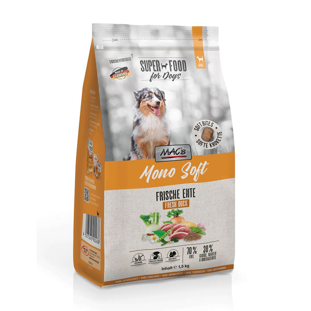MAC's - Dog - Mono Soft - Frische Ente | 1,5 kg