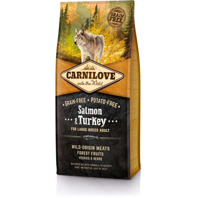 Carnilove Dog Adult Große Rassen - Lachs & Truthahn | 12 kg