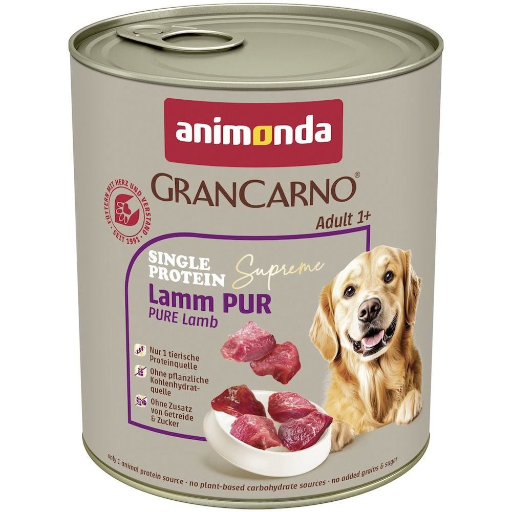 animonda GranCarno - Dose - Adult - Single Protein Supreme - Lamm pur | 6 x 800 g