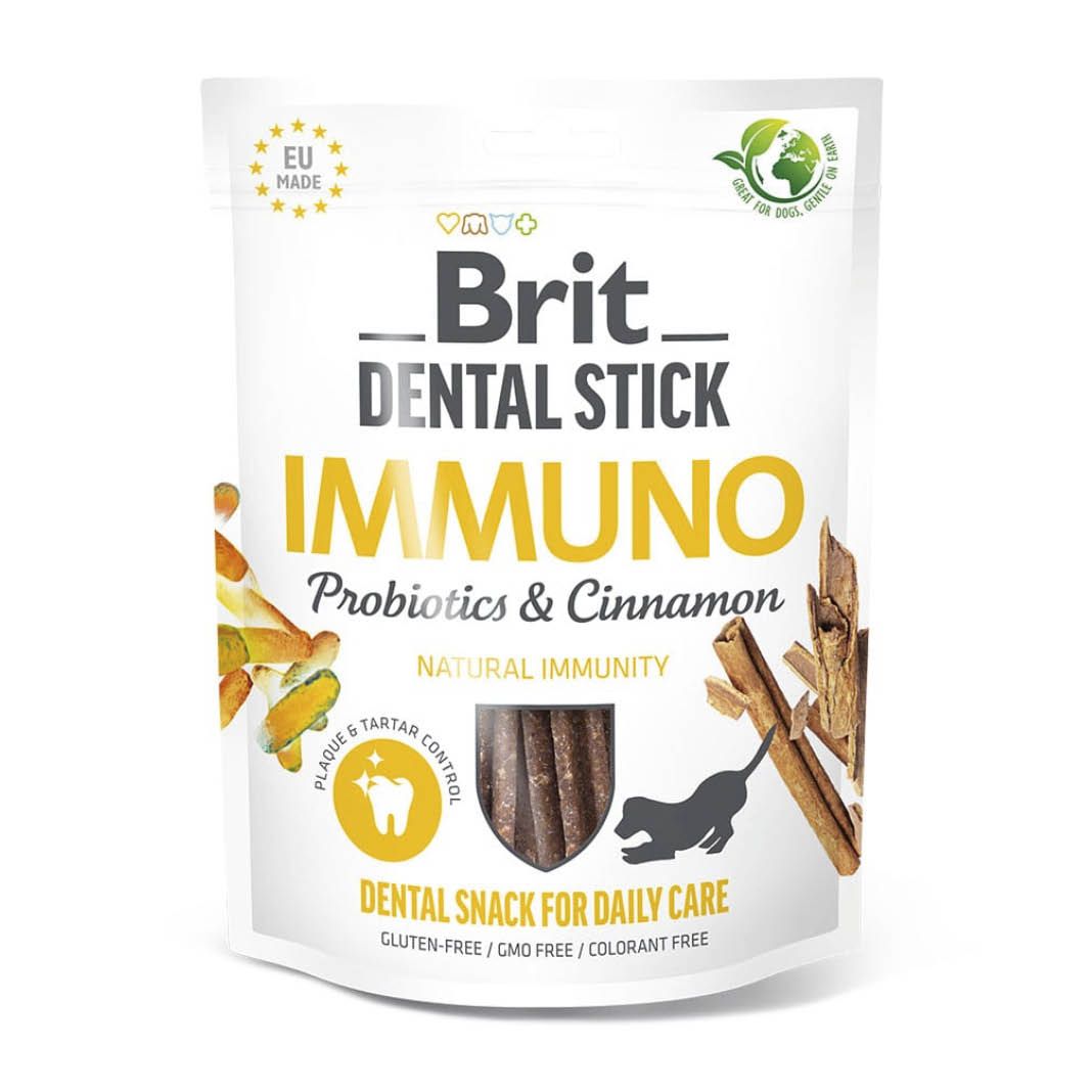 Brit Care - Dog - Dental Stick - Immunität - mit Probiotika & Zimt 70 Stück | 10 x 251 g