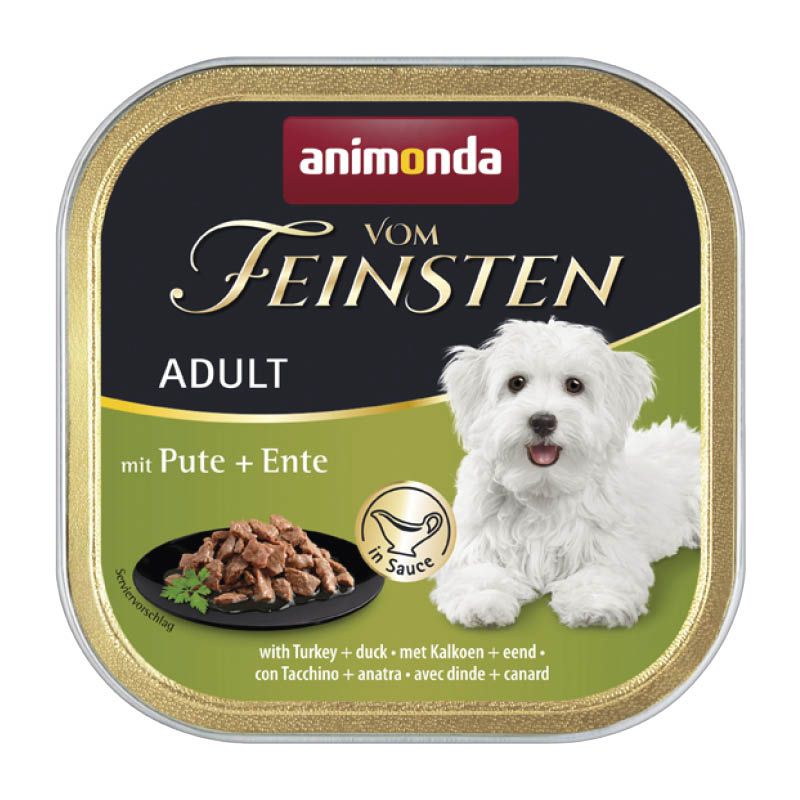 animonda Vom Feinsten - Schale - Adult - in Sauce - mit Pute + Ente in Sauce | 22 x 150 g