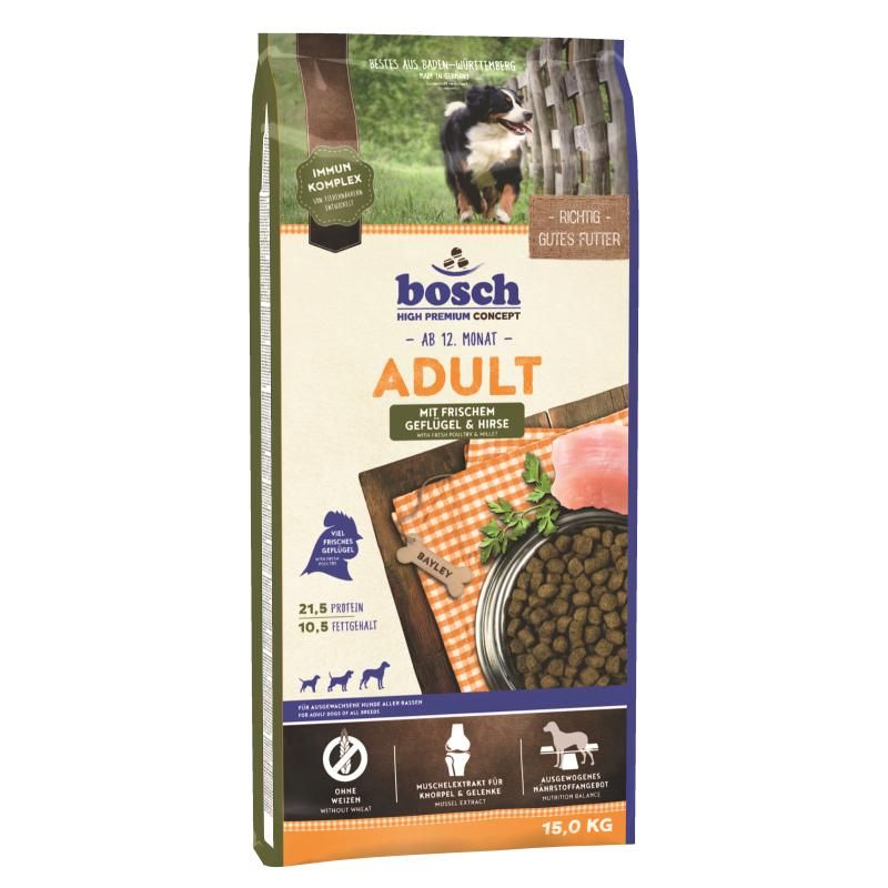 Bosch HPC Adult mit Geflügel & Hirse | 2 x 15 kg