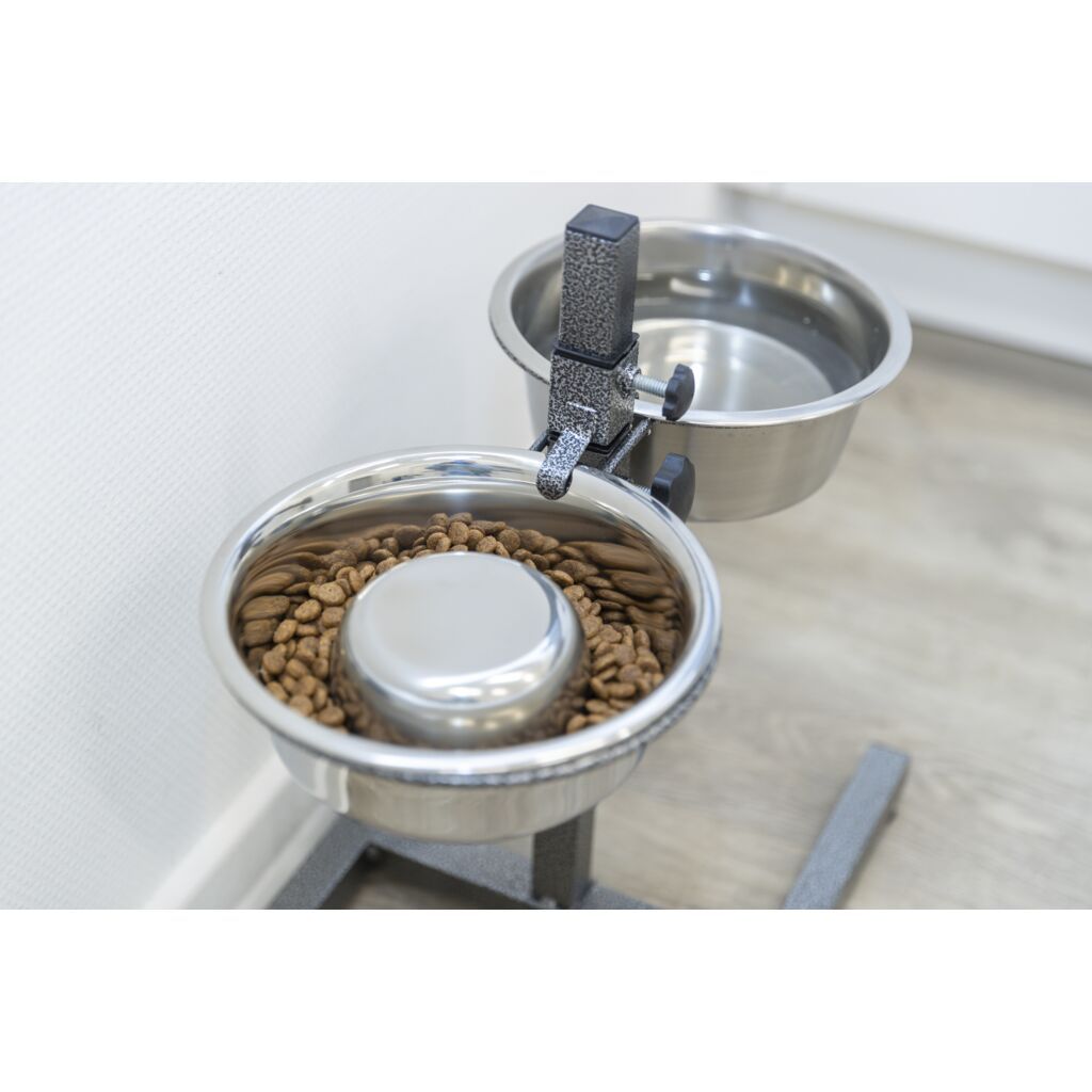 TRIXIE Hundebar, Edelstahl/Metall | 2 x 1.8 l/ø 21 cm