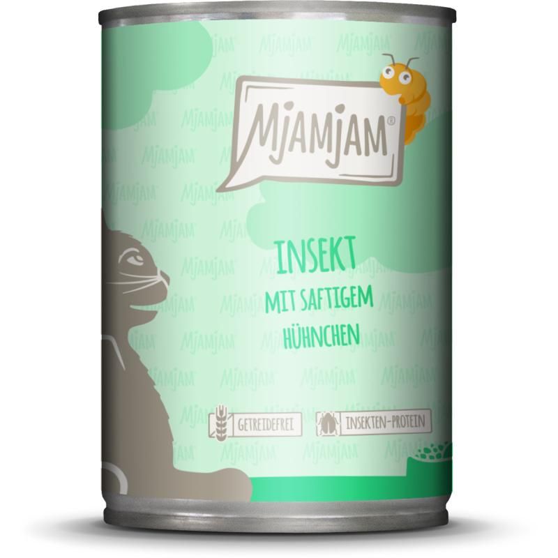 MjAMjAM Cat - Insekt mit saftigem Hühnchen | 6 x 400 g