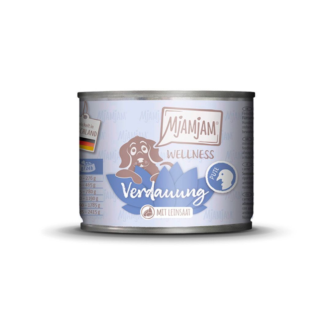 MjAMjAM Dog - Wellness - Verdauung - Pute | 6 x 200 g