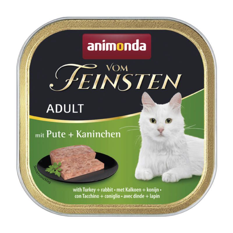 animonda Vom Feinsten - Schale - Adult - mit Pute + Kaninchen | 32 x 100 g