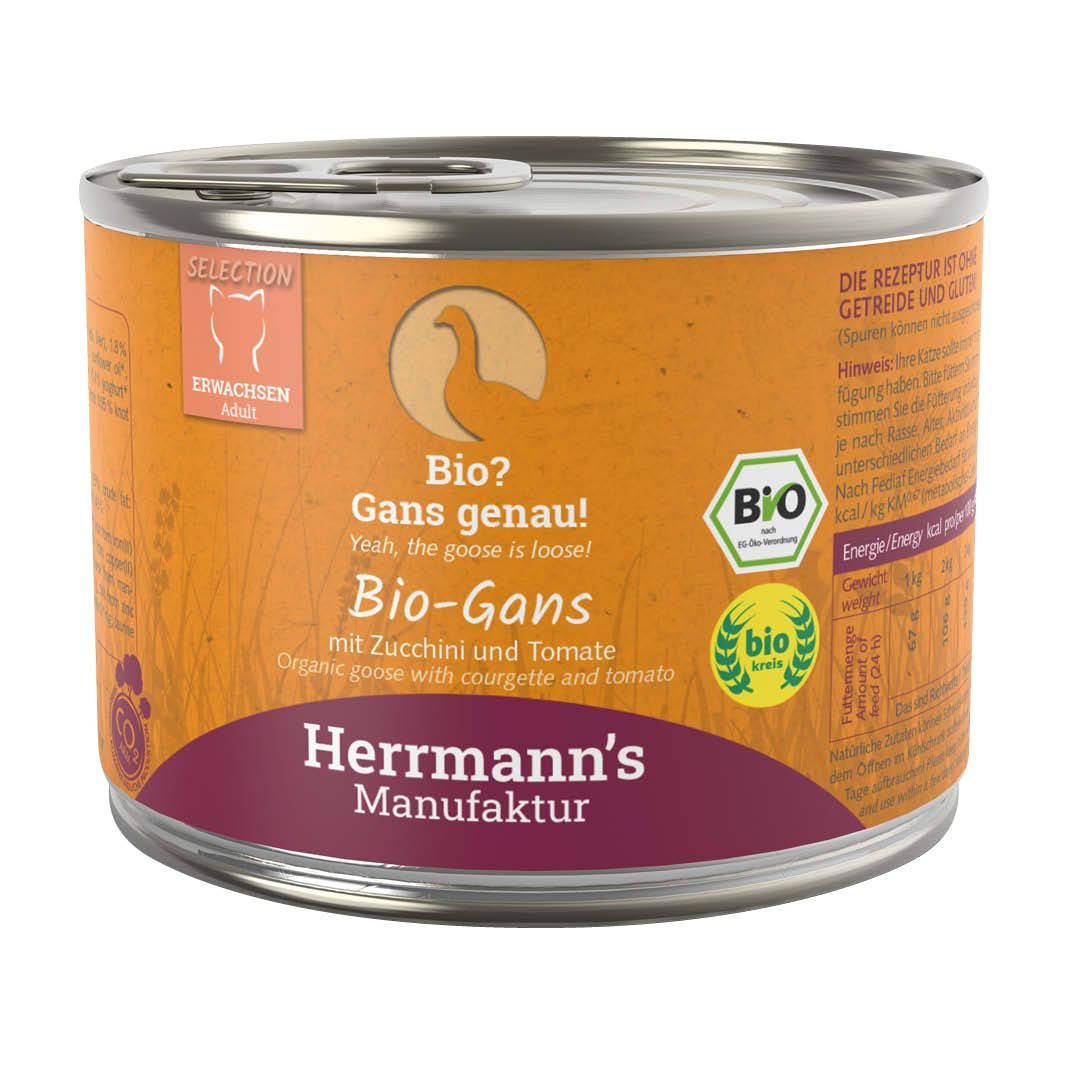 Herrmanns Selection Cat - Kaninchen und Käse | 12 x 200 g