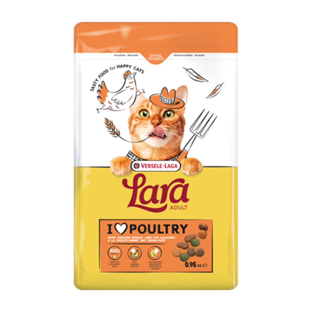 Versele Laga Cat Lara Chicken-Turkey | 4 x 950 g