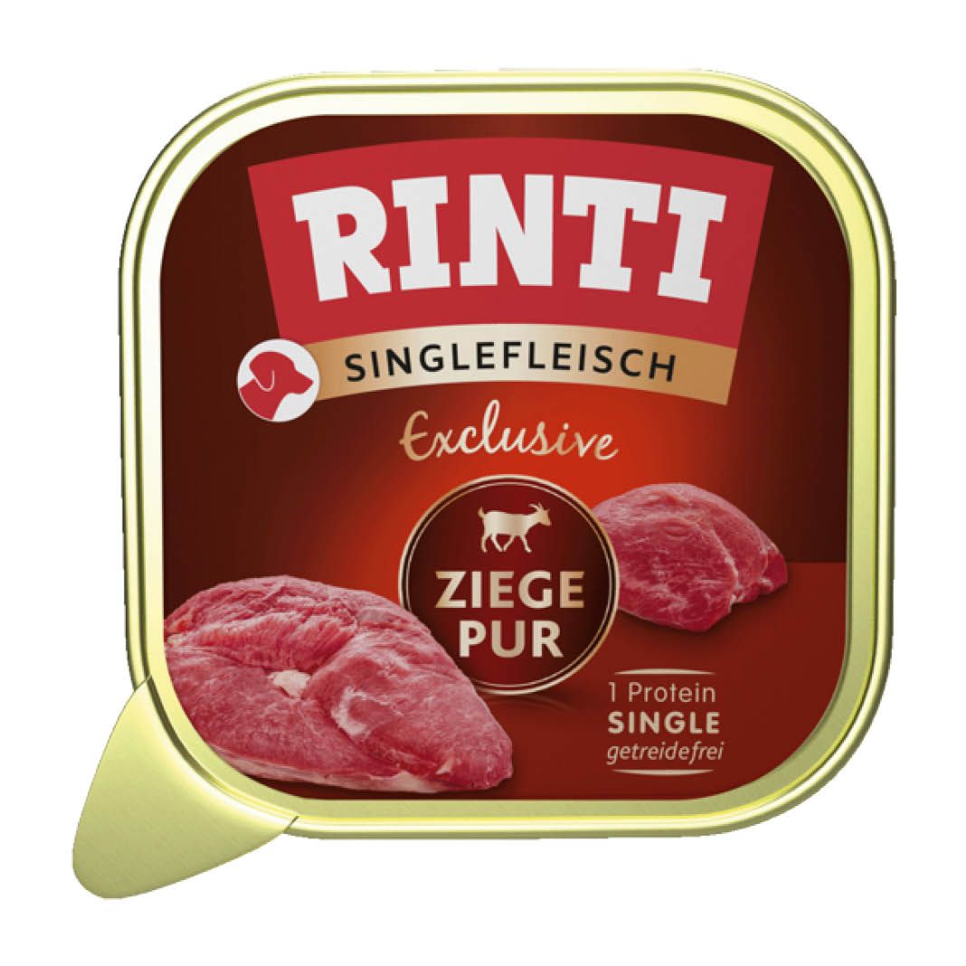 Rinti Singlefleisch Exclusive Pur Ziege Schale | 10 x 150 g