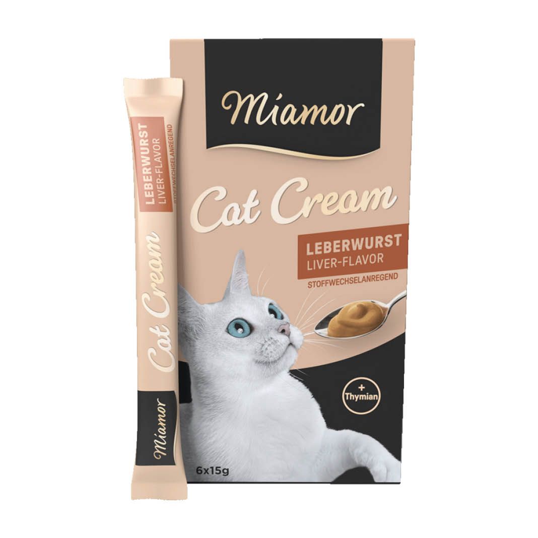 Miamor Cat Snack Leberwurst Cream (11 x 6 =) | 66 x 15 g